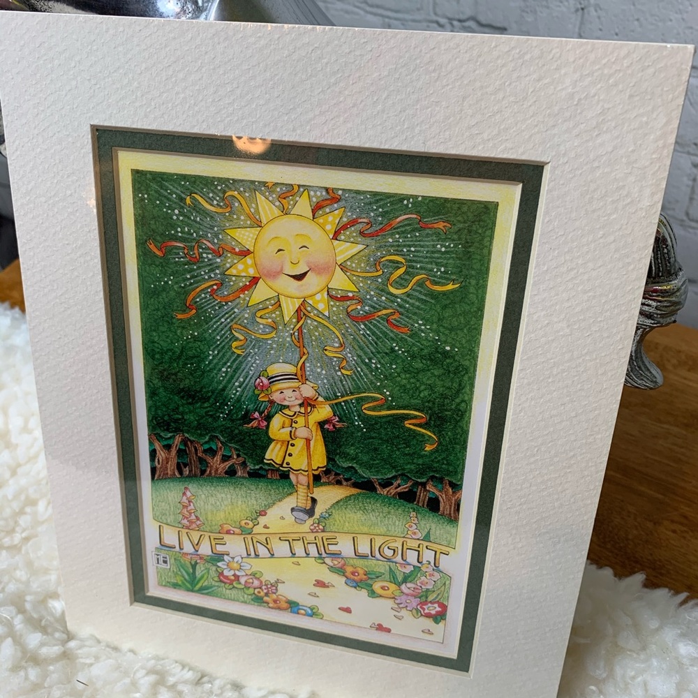 Mary Engelbreit Live In The Light print